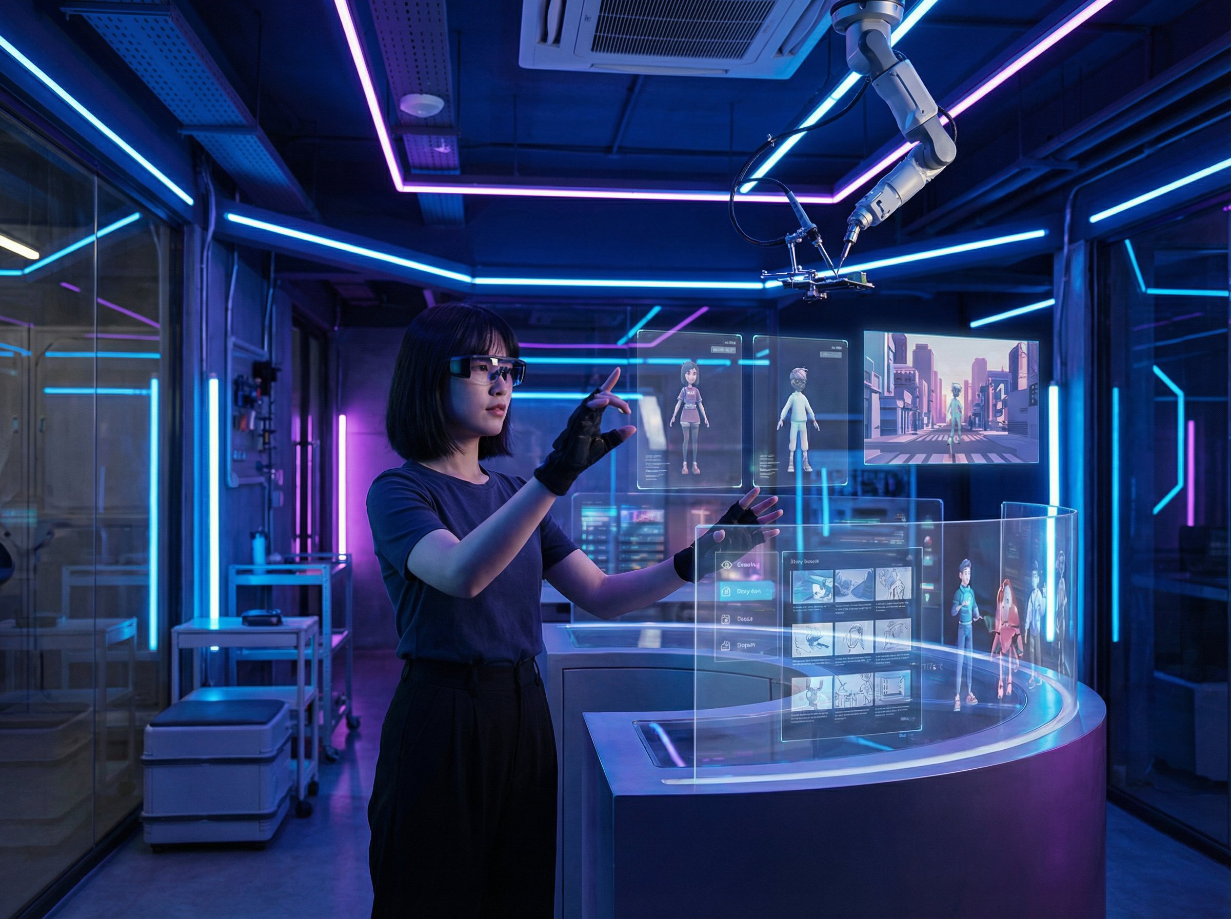 国产主播AI赋能动漫创作