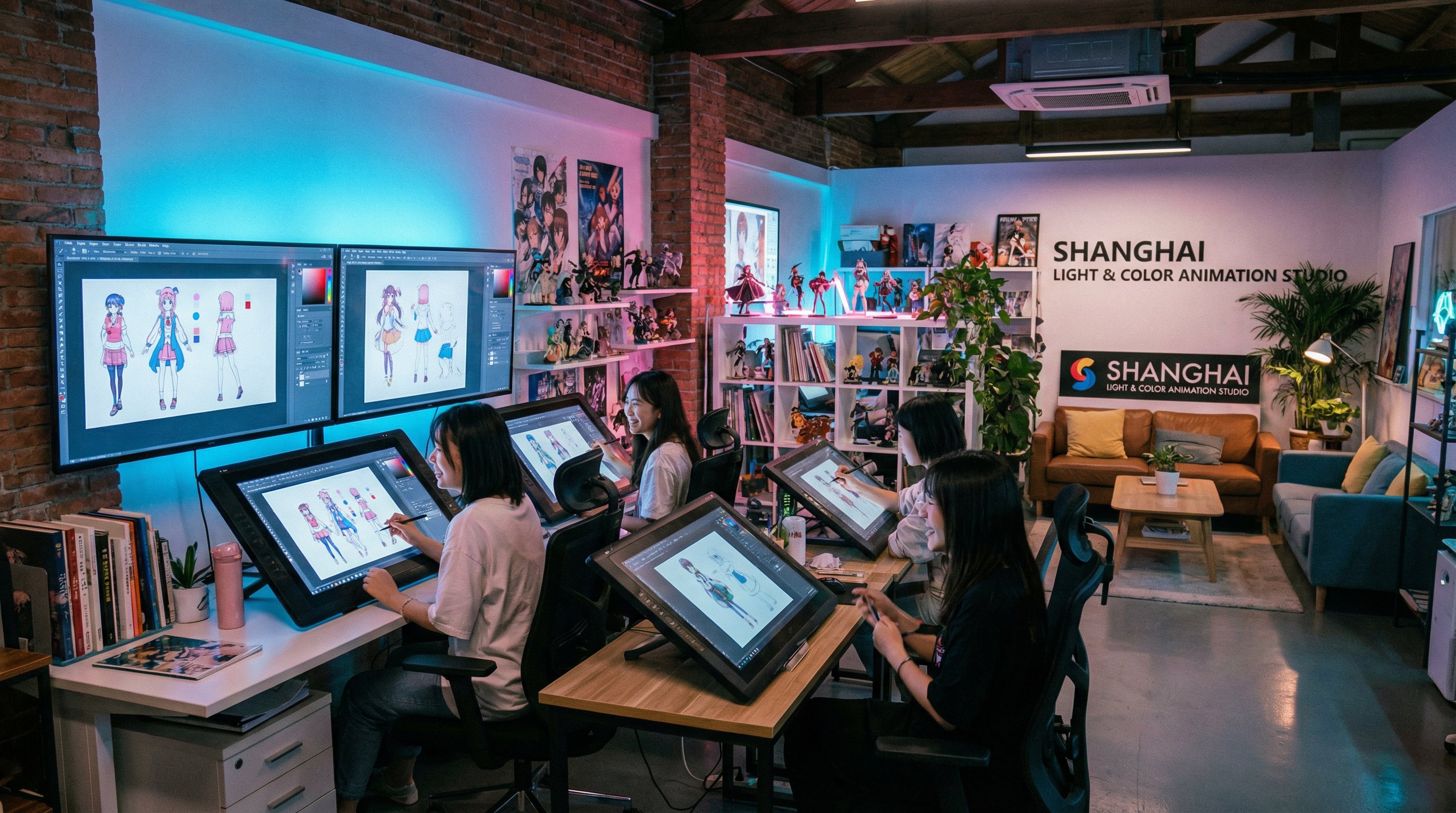 国产主播二次元创作工作室